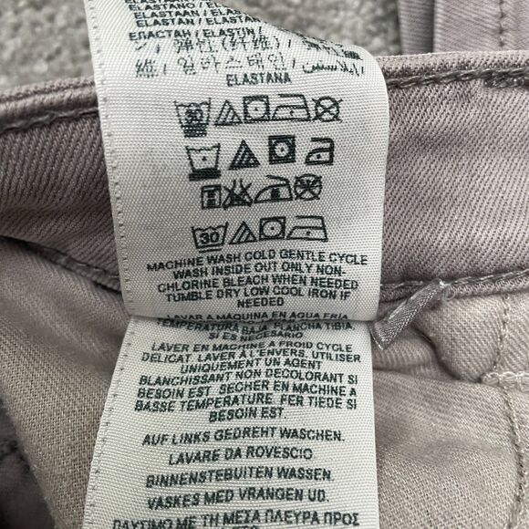 Guess Power Skinny Denim Jeans Womens 27 Gray Low Rise Stretch Casual 26x28 - Picture 12 of 16